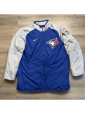 Nike Toronto Blue Jays MLB Authentic Collection Full Zip Dugout Jacket Men's L